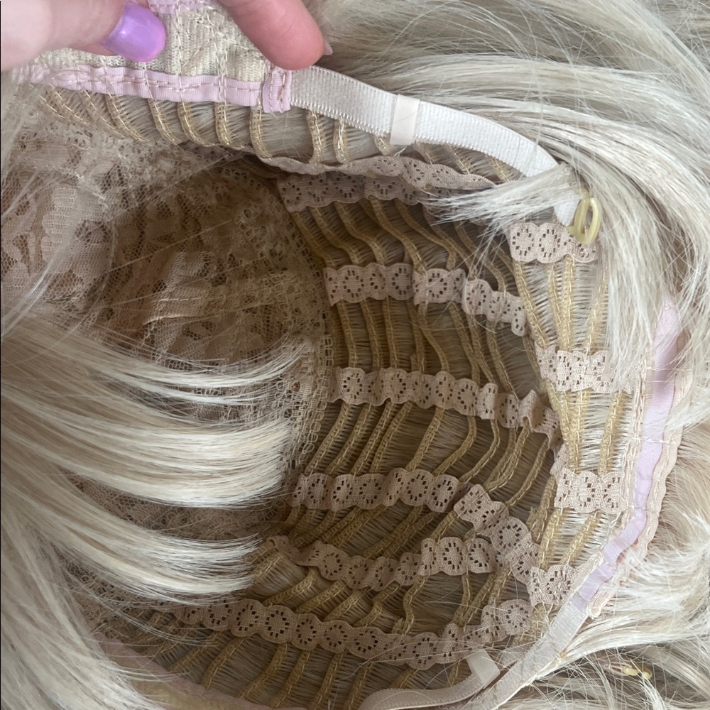 Blonde bob Wig with Bangs - Women Hair natural wig - Picture 10 of 10